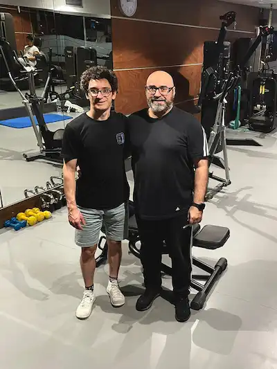 Jorge Domingo con Fabiano Caruana